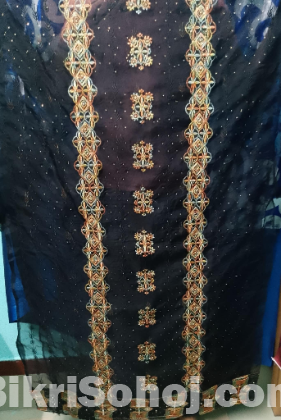 Organza Barish 4 piece ( Unstitched )